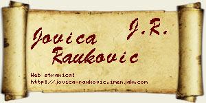 Jovica Rauković vizit kartica